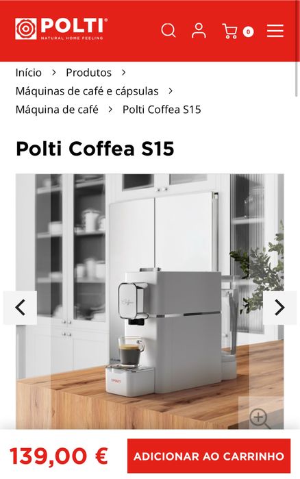 Máquina Café Cápsulas ESE POLTI S15