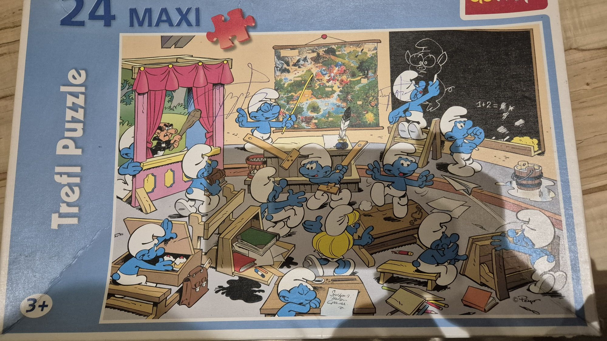 Duże puzzle Smerfy
