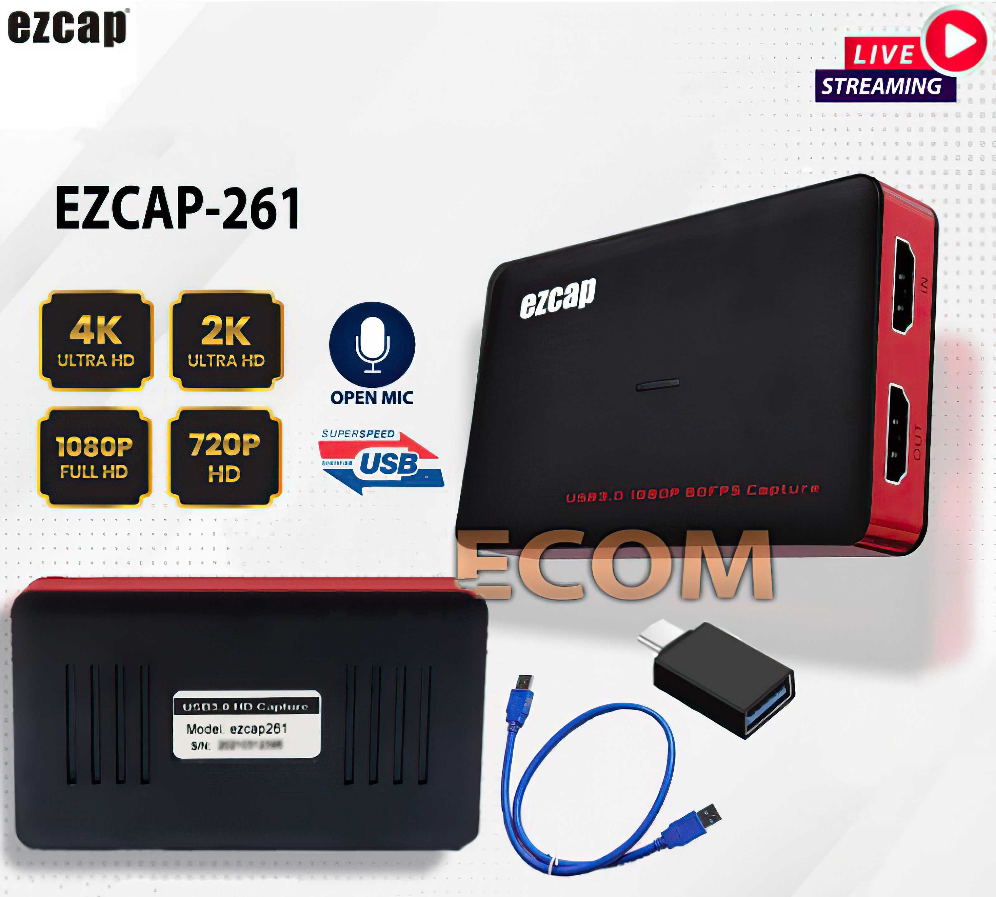 Grabber Ezcap 261 - Nagrywarka Video PC Live Streaming