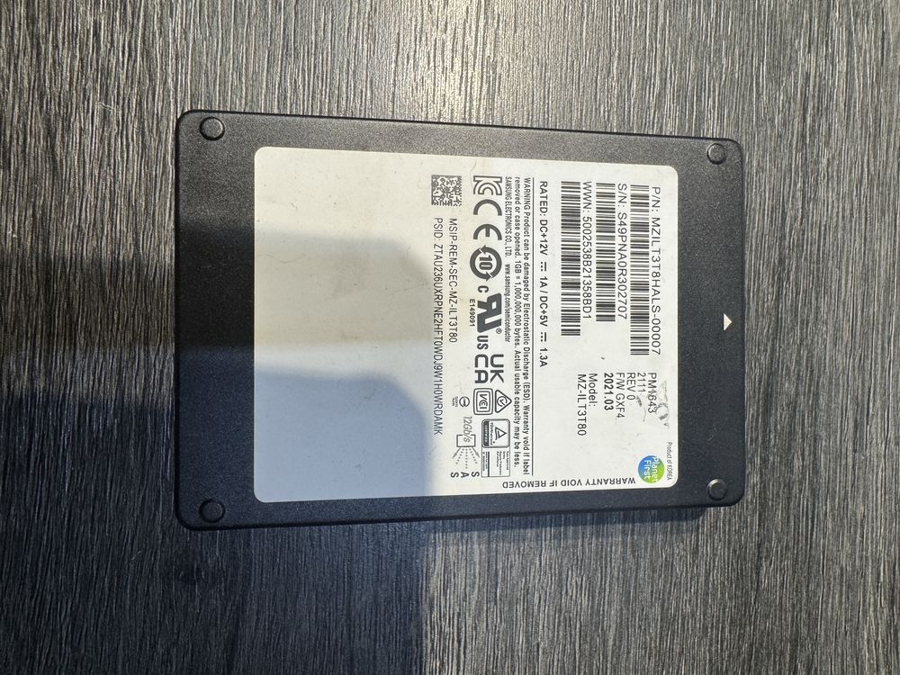 2 discos ssd servidor Samsung 3tb
