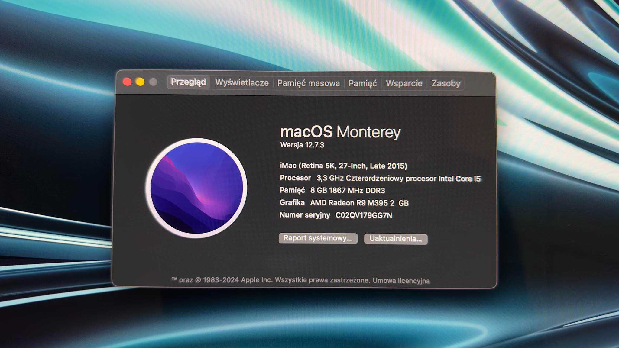 iMac 27"/ Retina 5k/ Late 2015/ 8GB RAM/ 2TB/ stan idealny