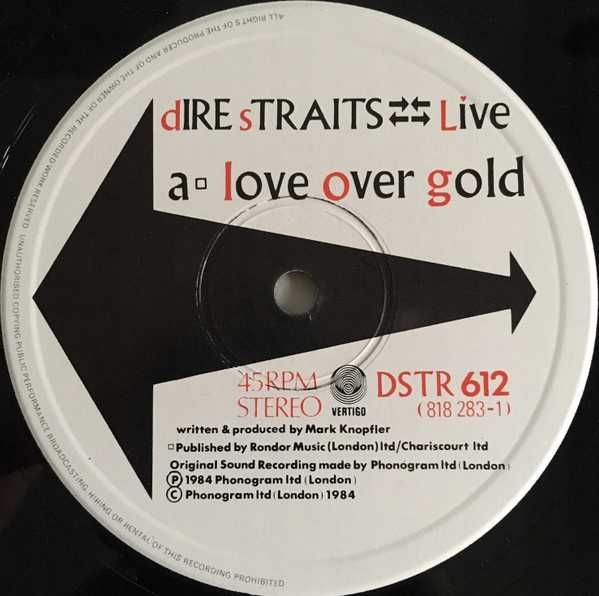 Dire Straits – Love Over Gold / Solid Rock (Live) 12" (płyta winylowa)