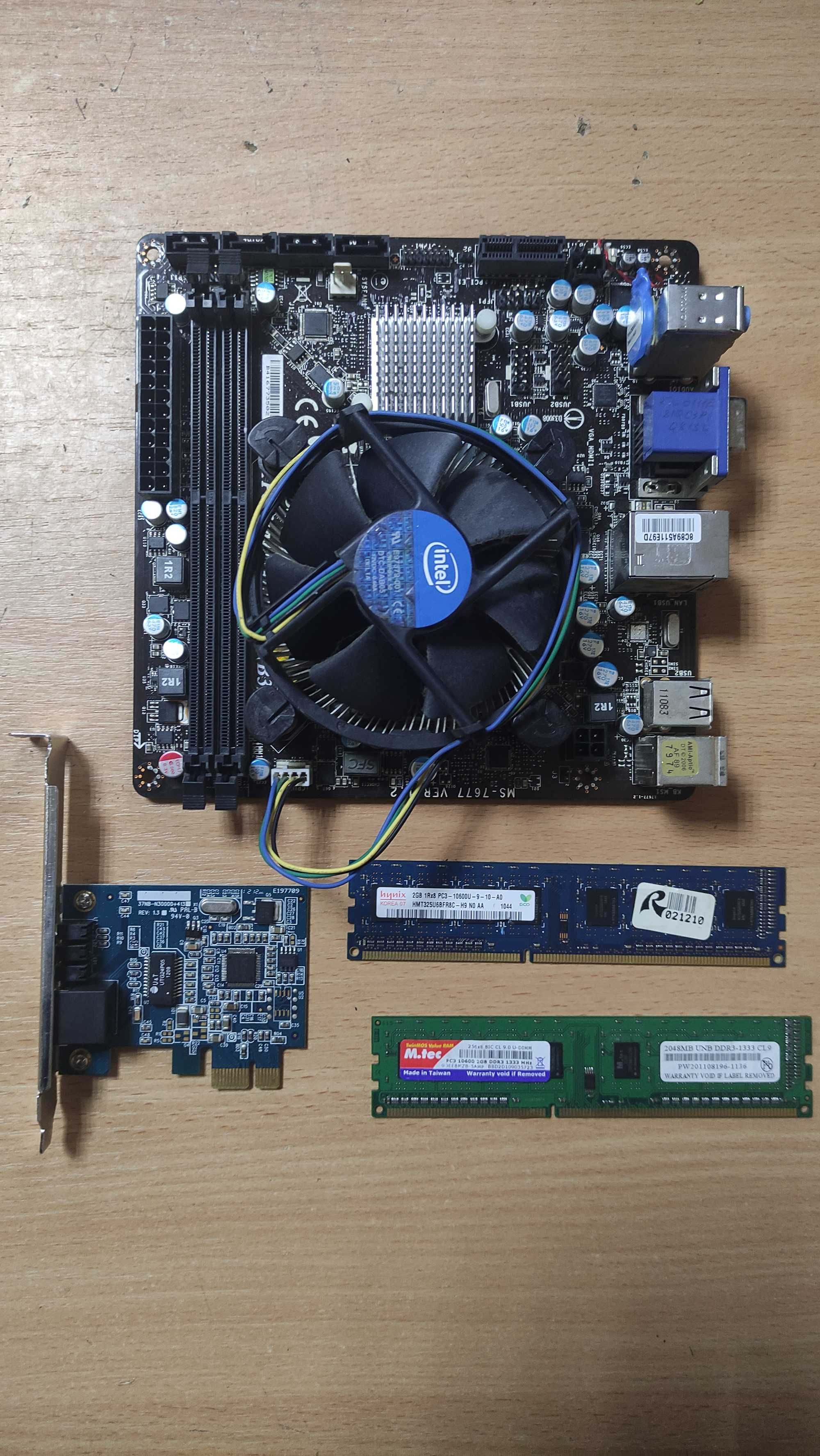 Материнская плата MSI H61I-E35 процессор Intel Core i3