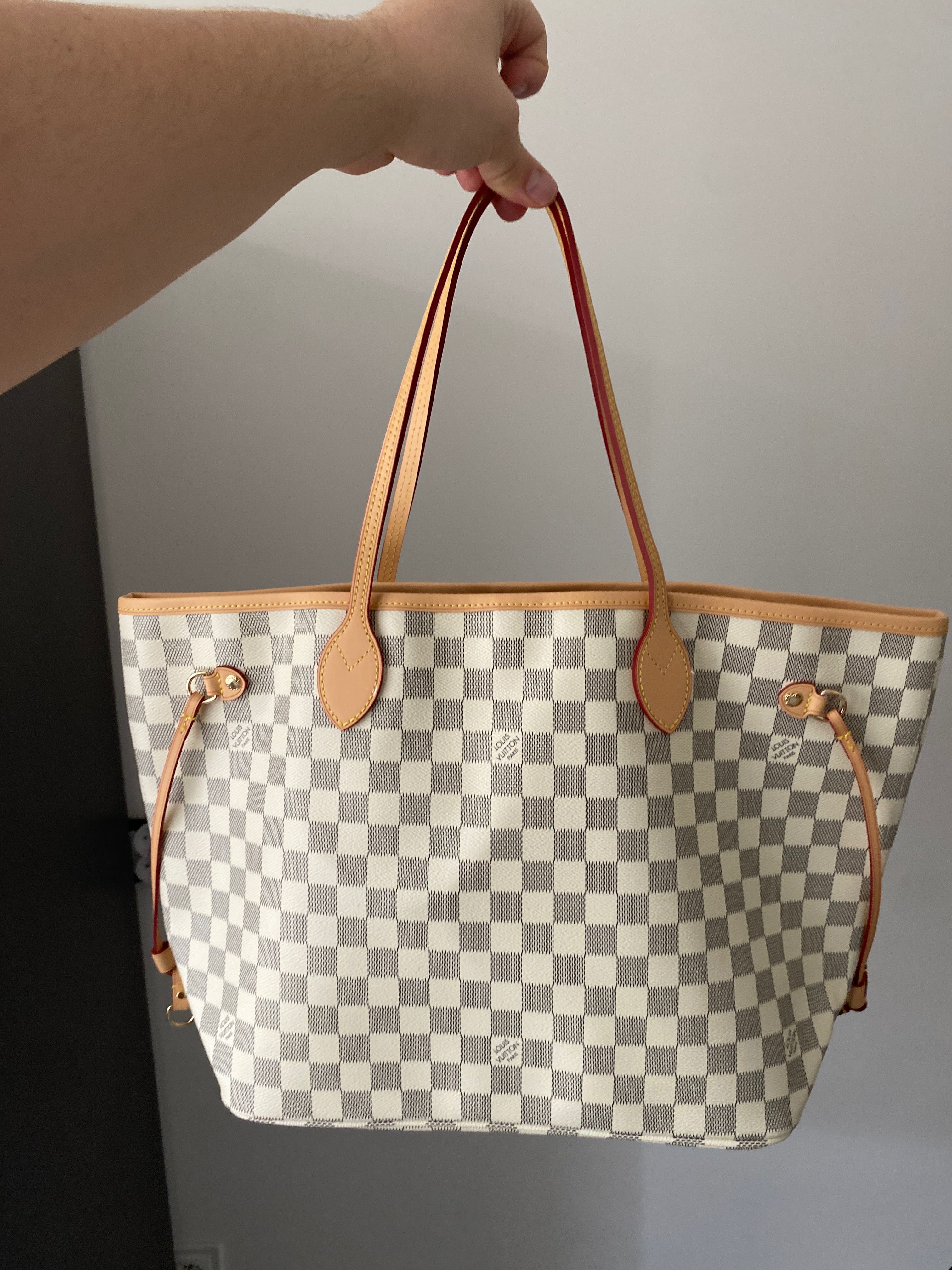 Louis Vuitton Neverfull MM wysoka jakość skóra naturalna