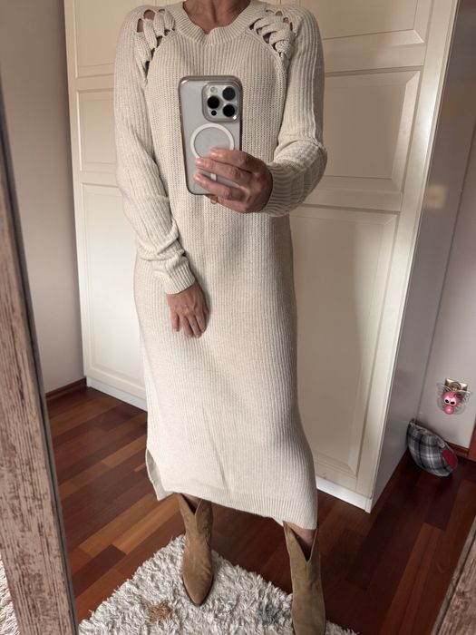 Sukienka sweterkowa Asos 36 #welna