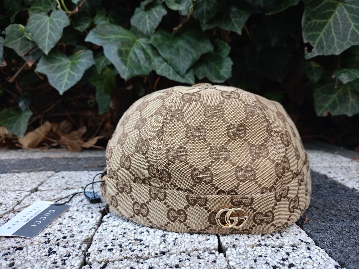 Gucci canvas czapka ebony