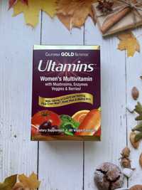 Мультивитамины для женщин с коэнзимом Q10 Ultamins, 60 капсул.
