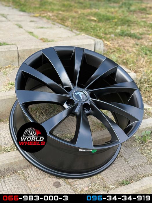 Диски R18 5x114.3 Tesla Model 3 Model Y Perfomance тесла черные