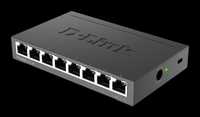 D-Link Switch 8-portowy Gigabit (DGS-108), przełącznik Ethernet