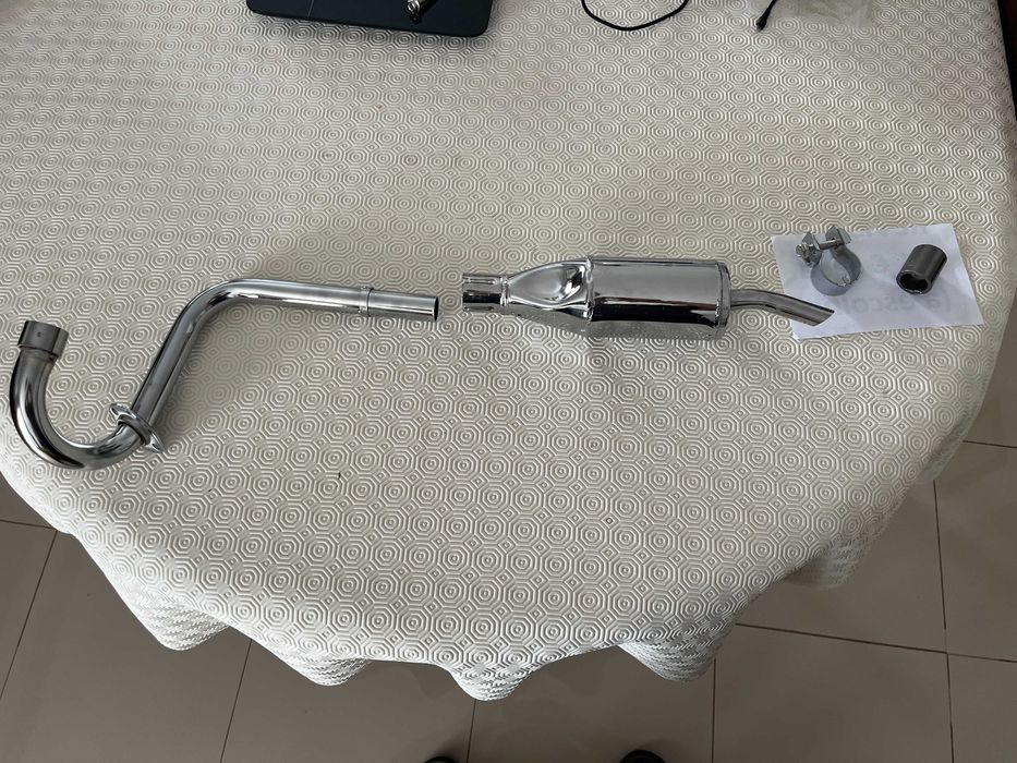 Linha escape completa (exhaust for 72cc) NOVA Honda Mini Trail Z50A