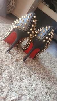 Buty Christian Louboutin szpilki damskie 10cm ćwieki 36