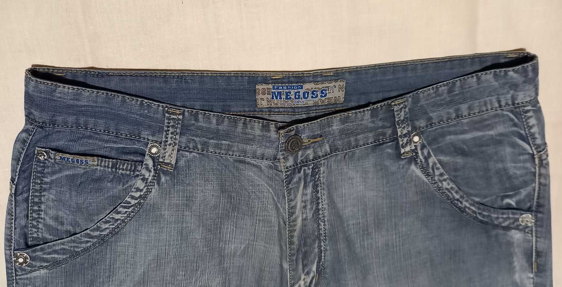 Стильные джинсы MEGOSS - летний коттон - размер 54