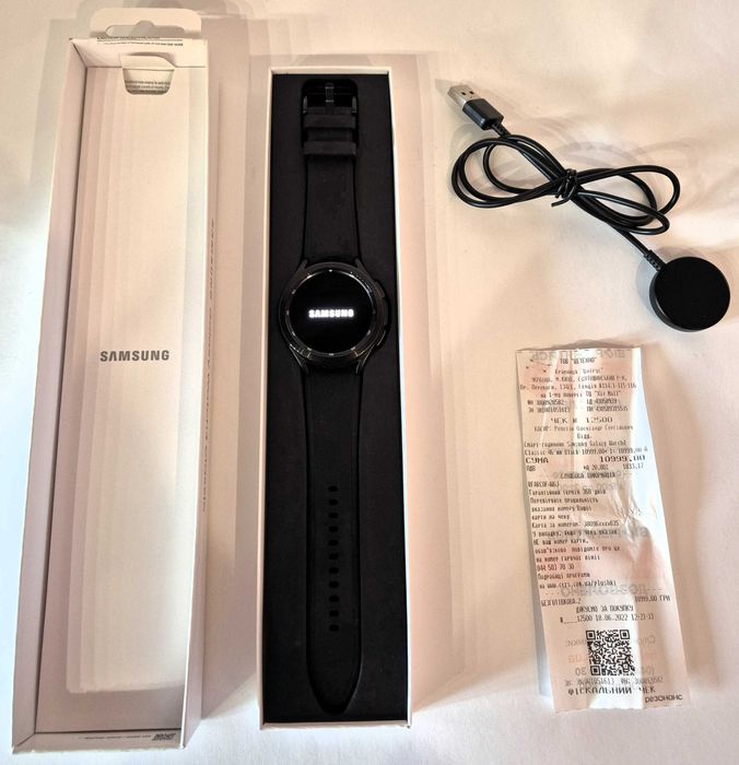 Смарт Годинник/Смарт часы Samsung Galaxy WATCH 4 CLASSIC 46MM BLACK