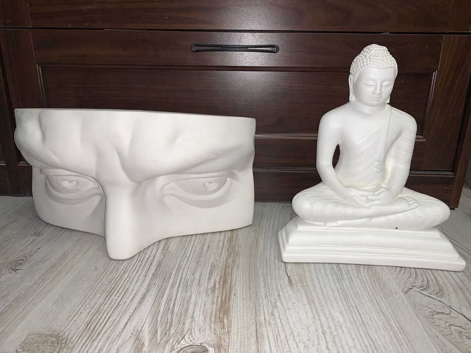 Скульптура будда гіпс глаза давида