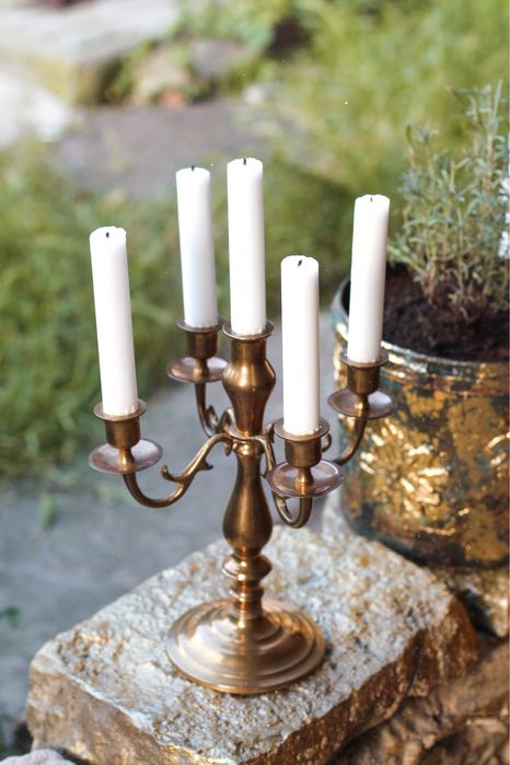 Вінтажний латуннийсвічник