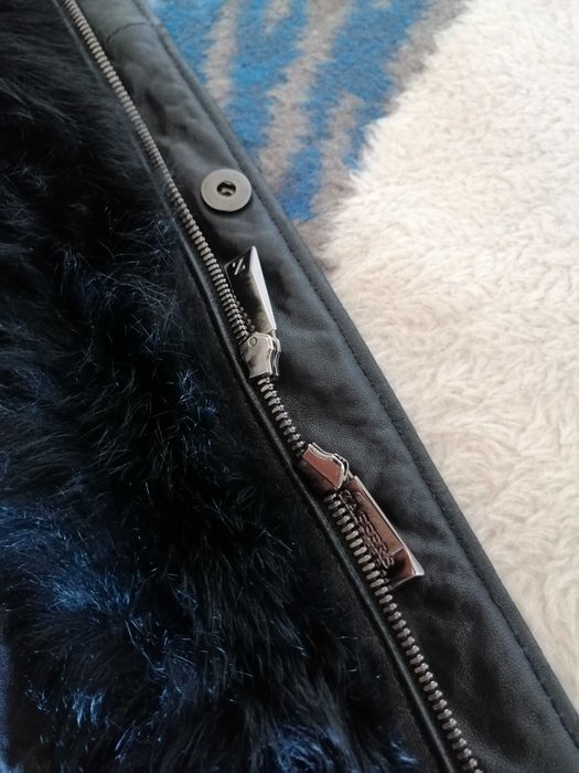 Куртка шкіряна зимова чоловіча Італія