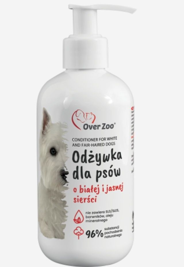 Odżywka dla psów o białej i jasnej sierści 240 ml