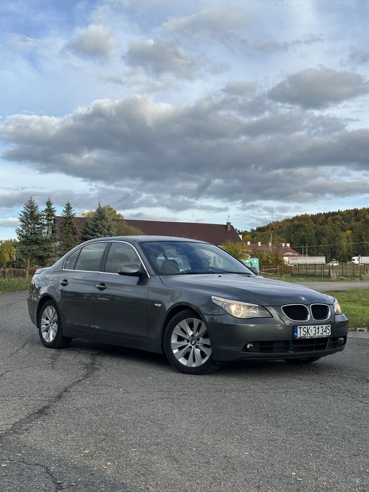 Bmw e60 520d 2.0d manual brązowe skóry duża nawi 256tys km IDEALNA