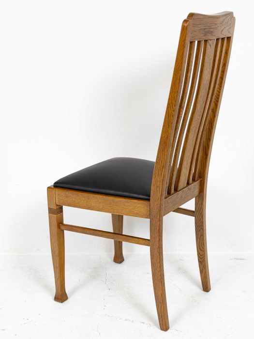 Nowe Krzesło Secesyjne Dębowe Replika Stylowe Dąb Secesja Art Nouveau