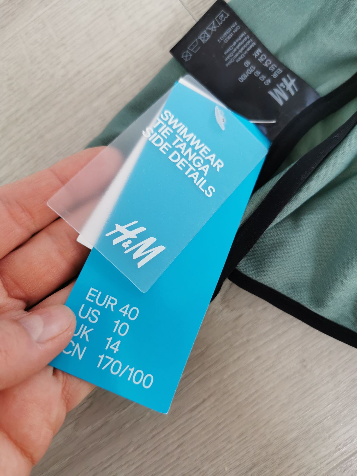 Dół od stroju biały majtki figi h&m L rozmiar 40