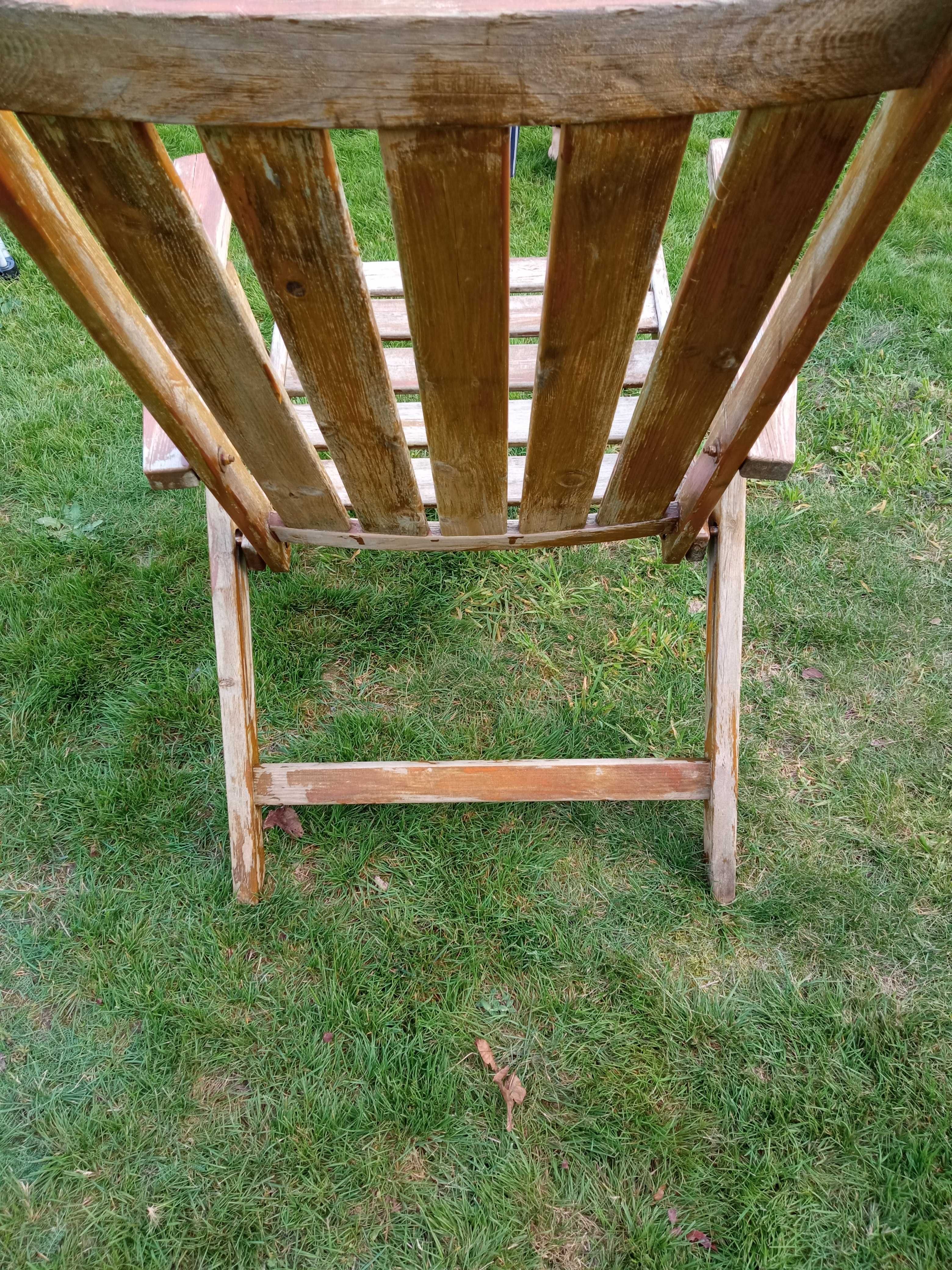 Krzesełko ogrodowe składane. Krzesełko drewniane.