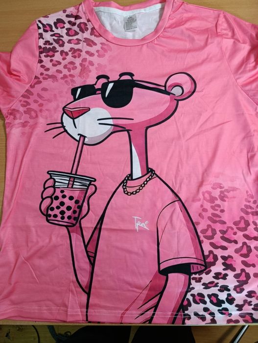 Футболка прикольна пантера  3D принт з цікавим 3D принтом