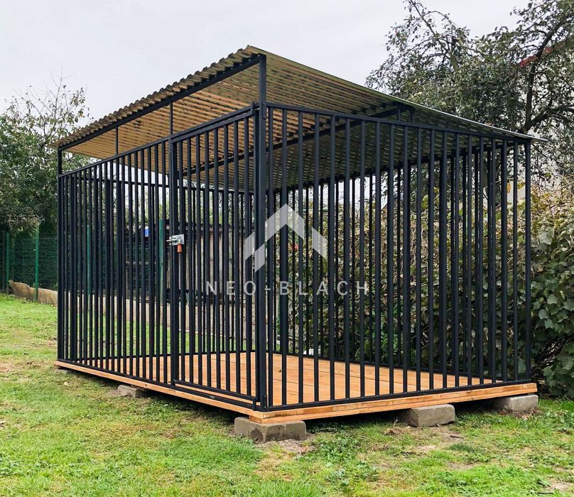 Kojec dla Psów 3x2,5m - Drewniana podłoga NB180 OLX