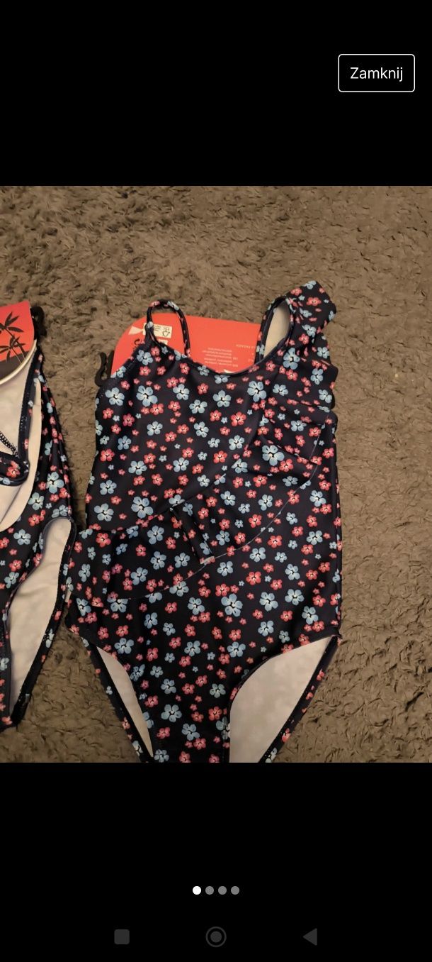 Kostium kąpielowy dziewczynka Swimwear rozmiar 98/104