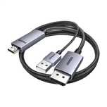 Kabel Displayport Hdmi Ugreen Hd169 4K 60Hz 2M Do Pc, Tv Czarny