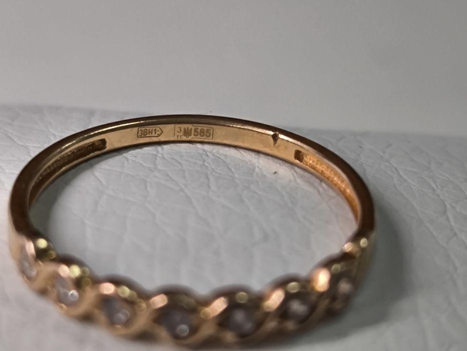 Кольцо золотое 16.5 размер