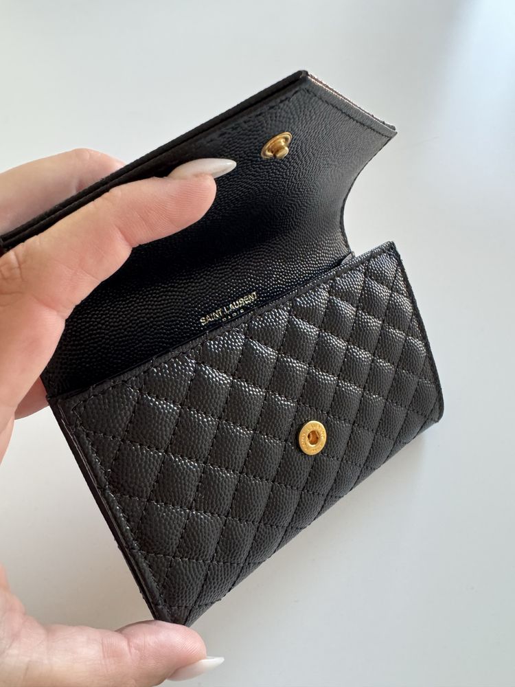 YSL Envelope Leather Wallet