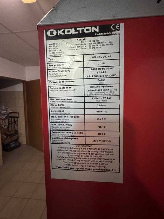kocioł peletowy klasa III