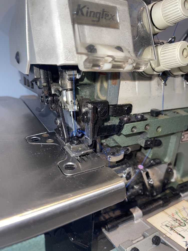 Overlock, corta e cose, máquina de costura industrial