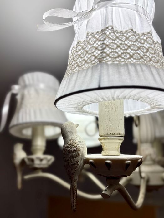 Люстра з пташкою в стилі прованс, модерн splendid-ray 30-3419-51