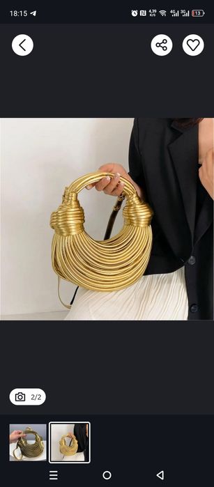 Сумка   лапша золота