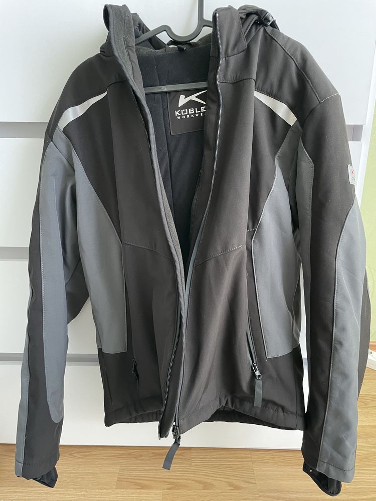 Kobler workwear куртка софтшел сіра чорна робоча