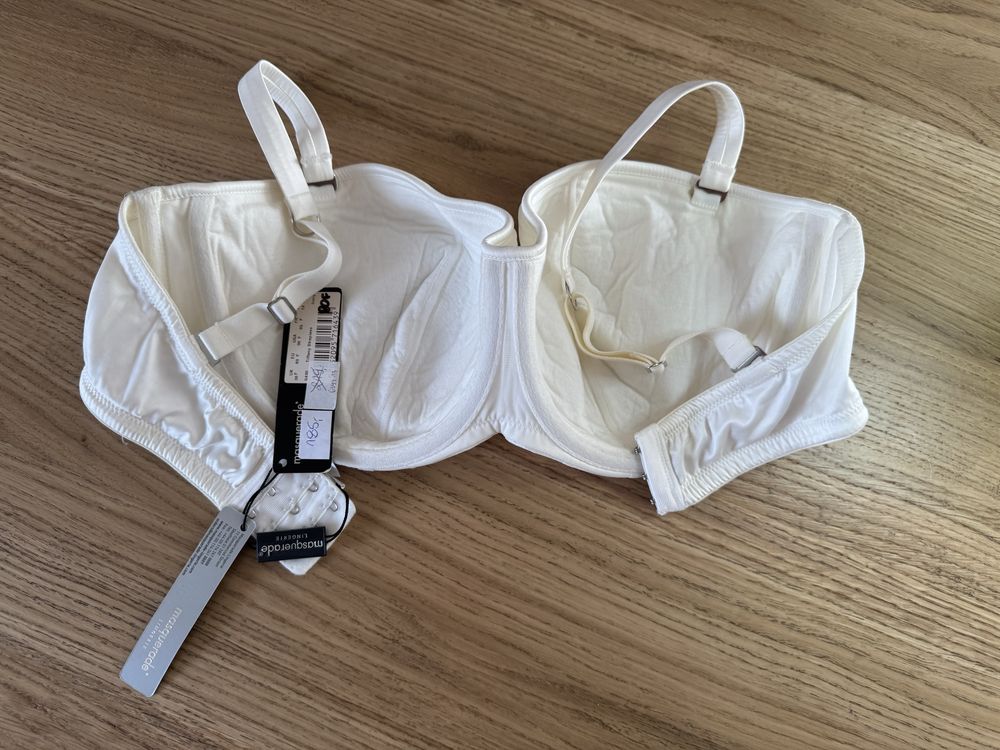 Biustonosz nowy 80F bardotka strapless brytyjskiej firmy Panache