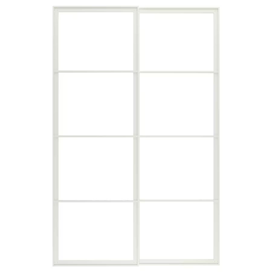 PAX/SVARTISDAL Drzwi przesuwane, biały/ imitacja papieru 150x236cm