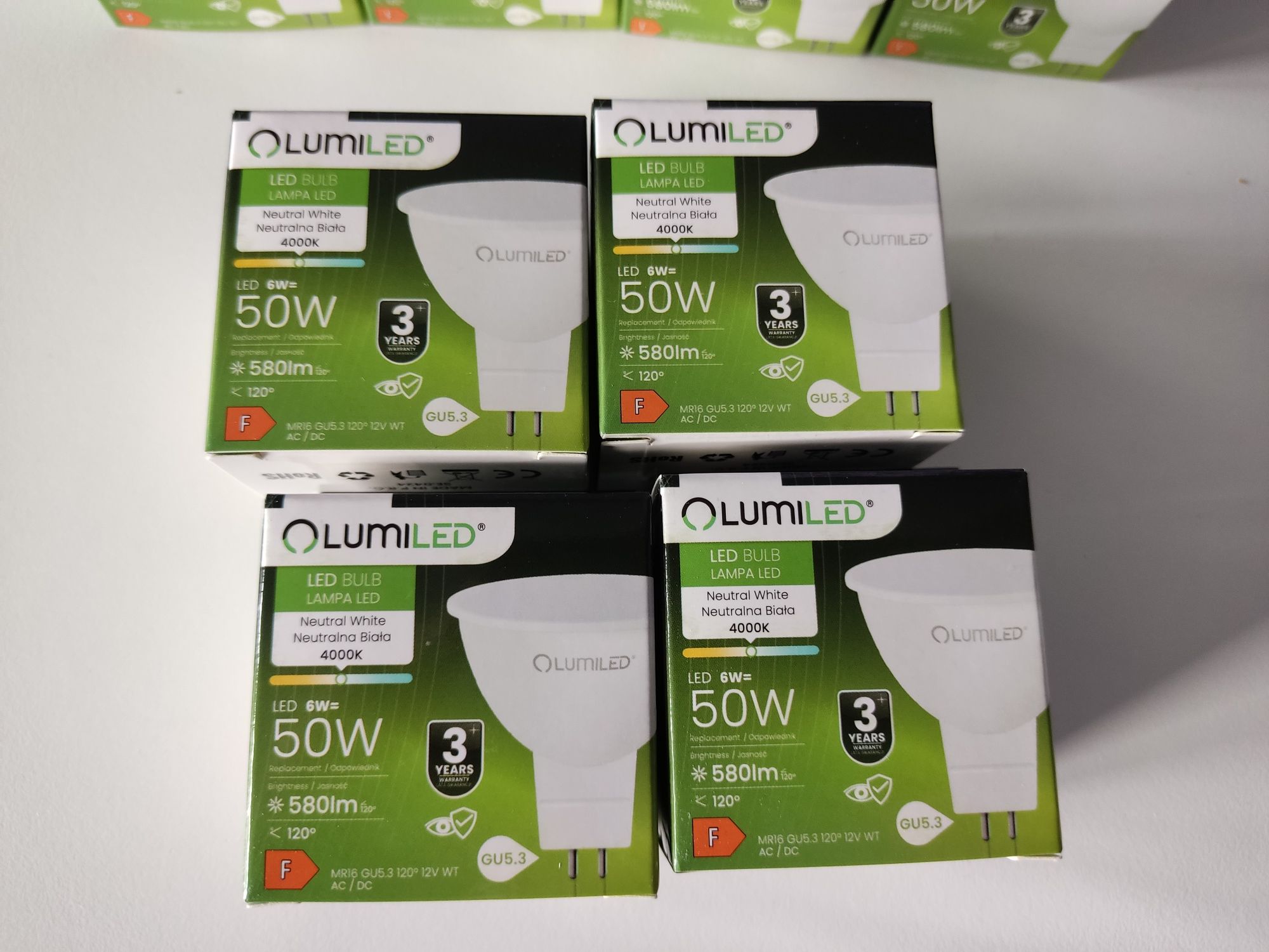 Żarówka LED MR16 6W=50W 589lm 12V LUMILED