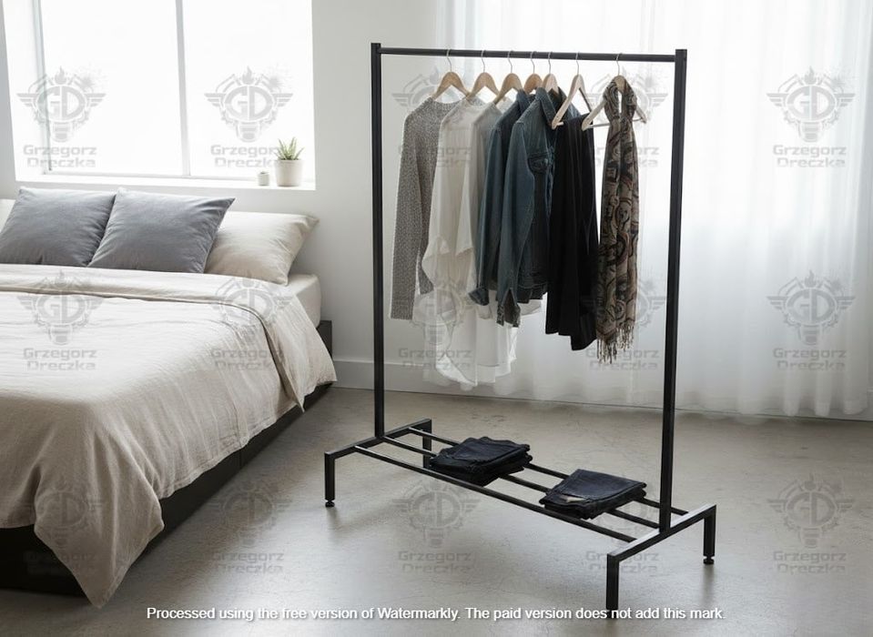 Stojak Wieszak Garderoba Transporter na odzież ubrania