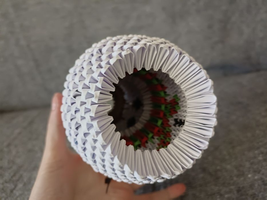Duży Bałwan Origami Modułowe 3D