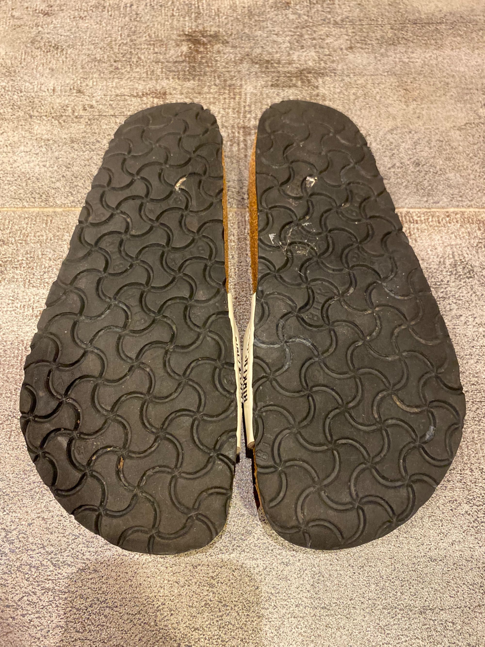 Birkenstock 38,5 r 24,7 cm sandały klapki japonki białe korkowe lato