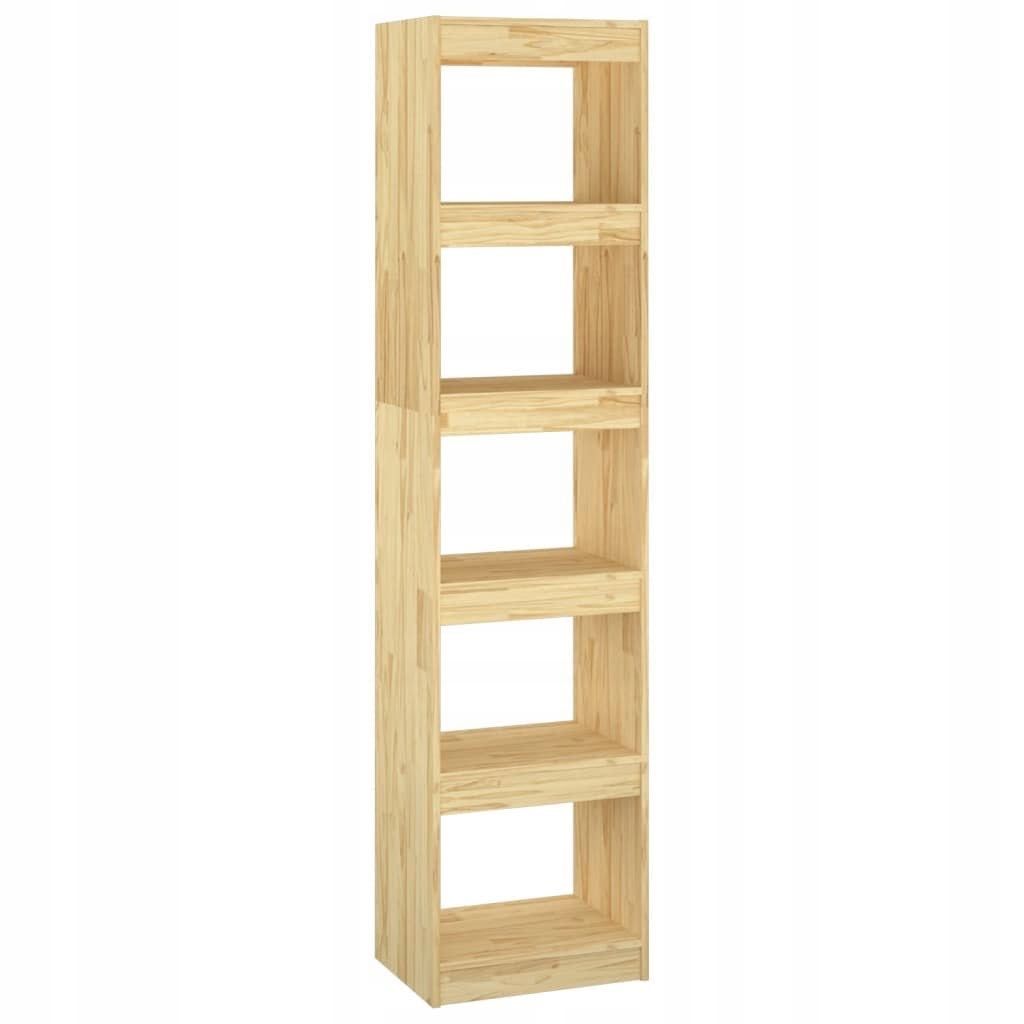 Regał na książki / przegroda z surowego drewna sosnowego 40x30x167,5