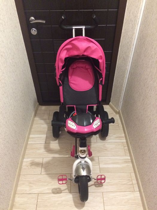 Детский Трёхколёсный велосипед с родительской ручкой