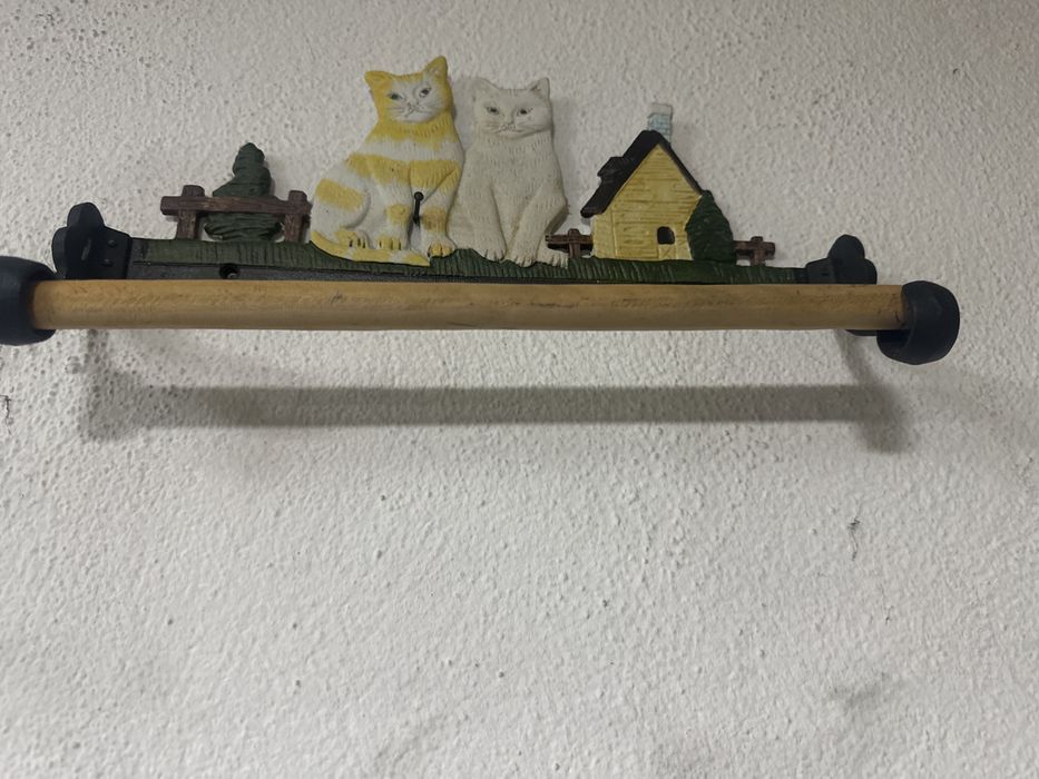 Porta rolos cozinha ferro