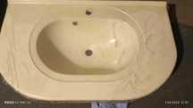 Umywalka ceramiczna 900x535 Grey Marble
