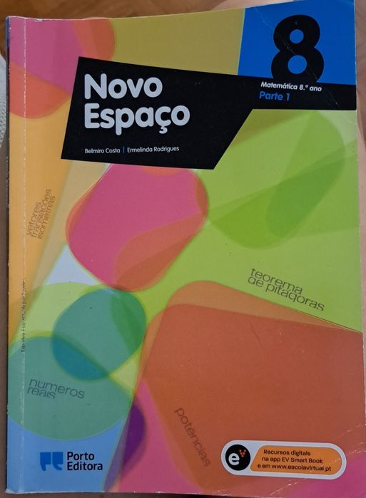 Manual escolar Matemática "Novo espaço " 8° ano Vol I e II