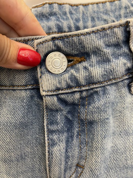 GUCCI piękne spodnie, klasyki jeansowe, stan idealny