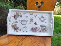 Ręcznie robiona taca - decoupage - idealny prezent
