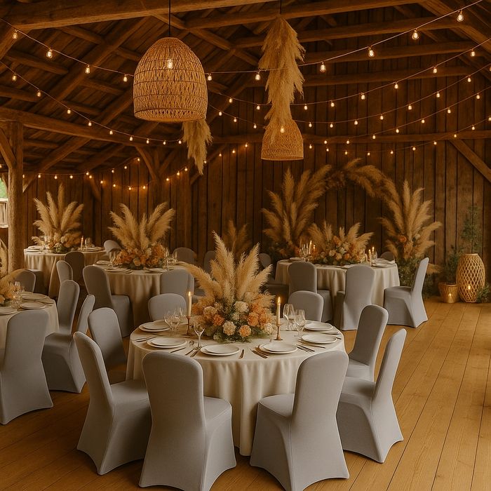 Pokrowce na krzesła popielate  ,ciemno szare,  beżowe